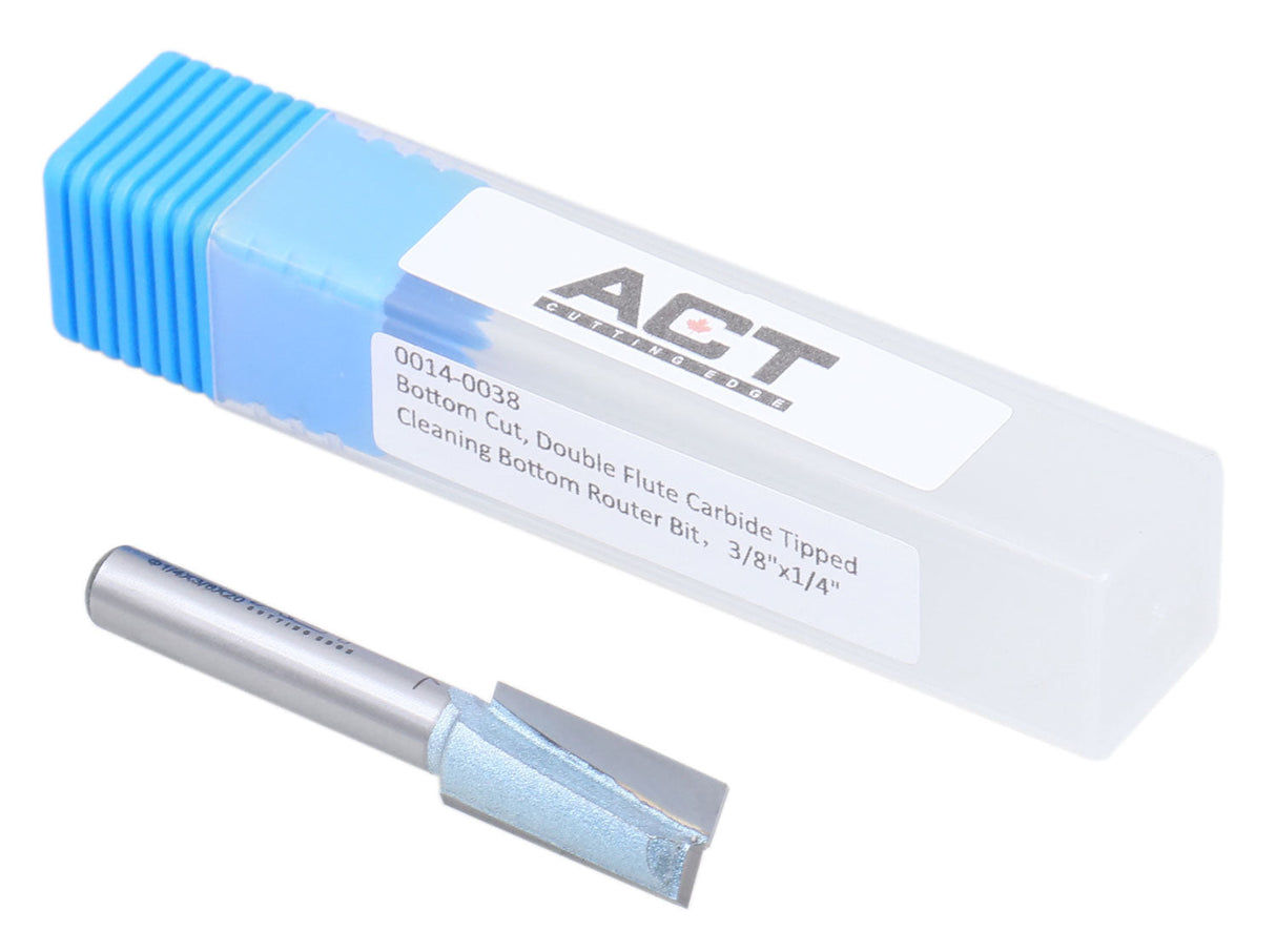 Bottom Cutting Dia Double Flute Carbide Tipped Cleaning Bottom Router Bit