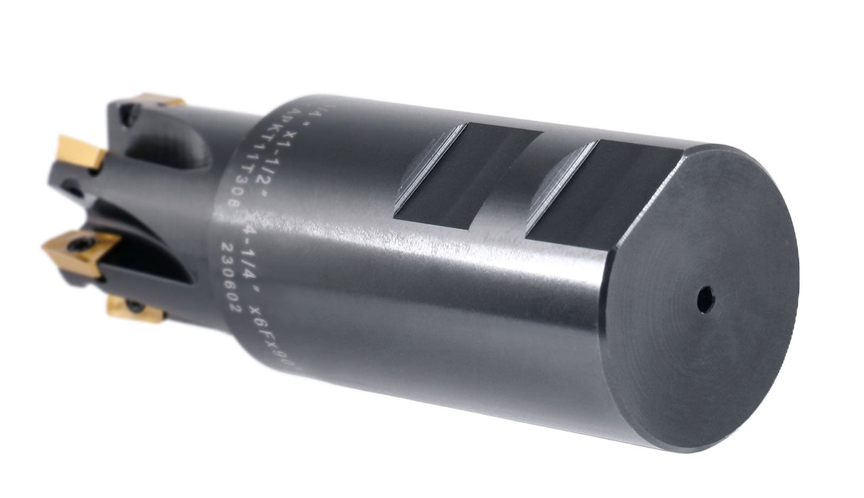 90 Degree Square Shoulder Indexable End Mill w/ Carbide APKT Inserts