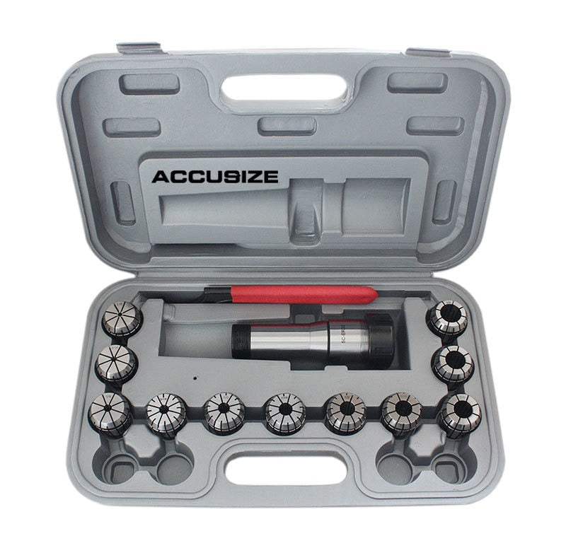 5C Shank ER32 Chuck with 11 pc Collet Sets, 1/8" - 3/4" by 16th, #0223-0301
