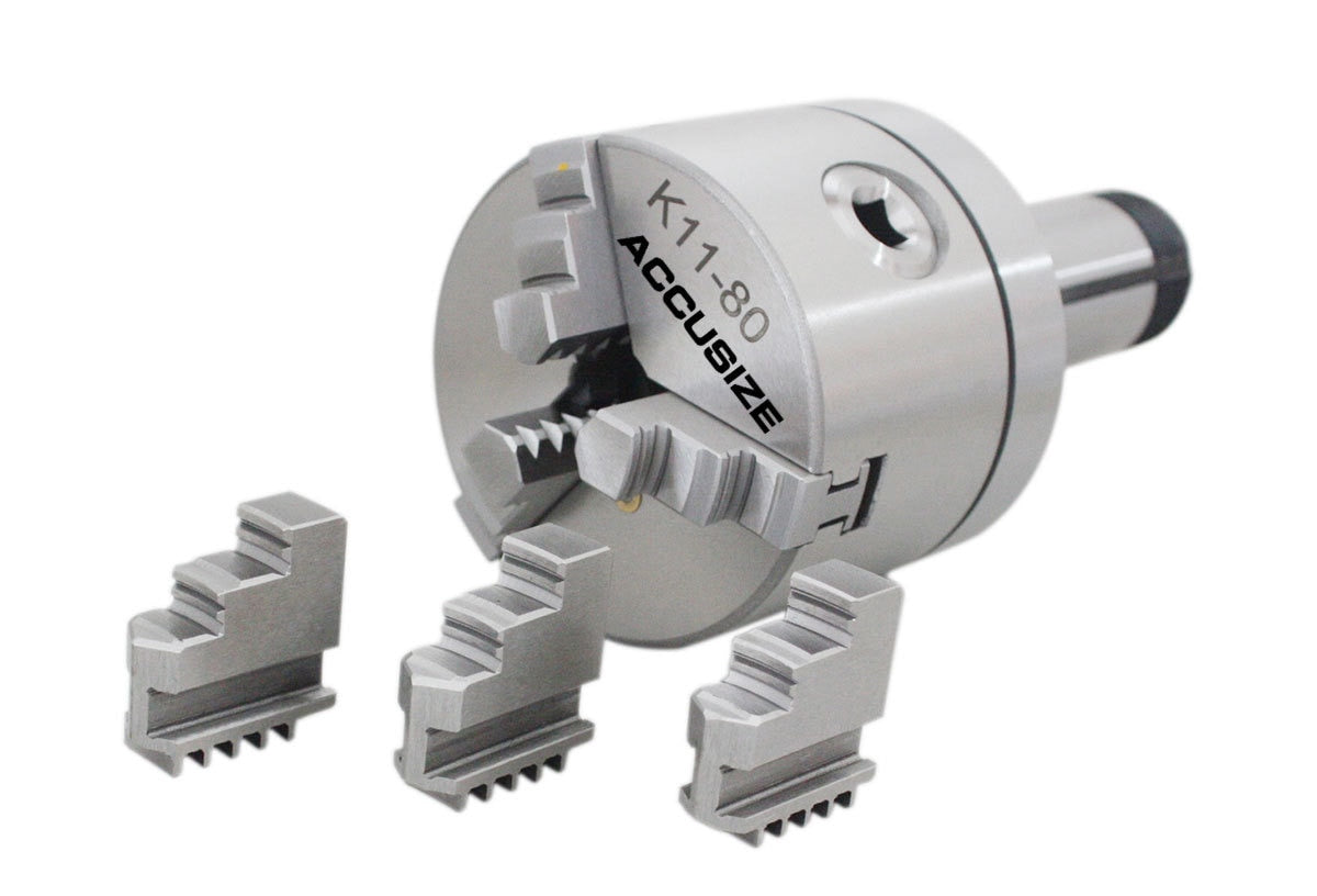 5C Lathe Chucks 3-Jaw Self-Centering Scroll