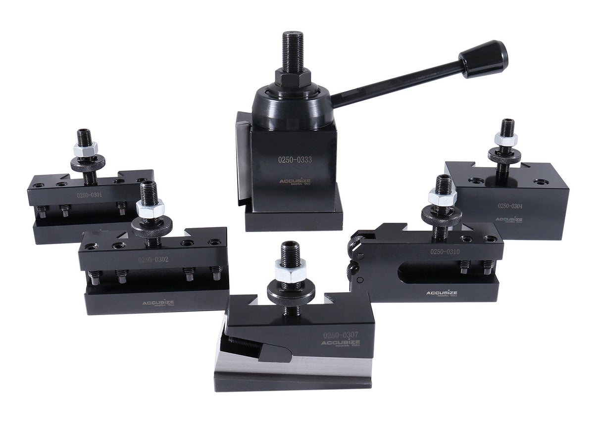Quick Change Tool Post Sets (USA STYLE), Wedge Type (6 Piece/Sets)