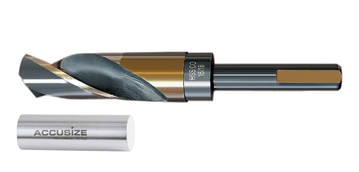 ANSI M35(H.S.S. + 5% Cobalt) 1/2" Shank S & D Drill, 135° Split Point