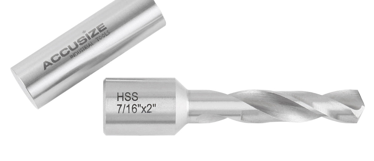 HSS Fully Ground Drills with 3/4in., Weldon Shank, 0519 Series