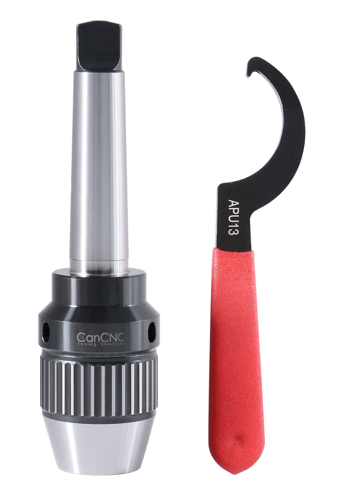 Precision Keyless Drill Chuck, Heavy-Duty with Integrated Shank, Titanium Jaws