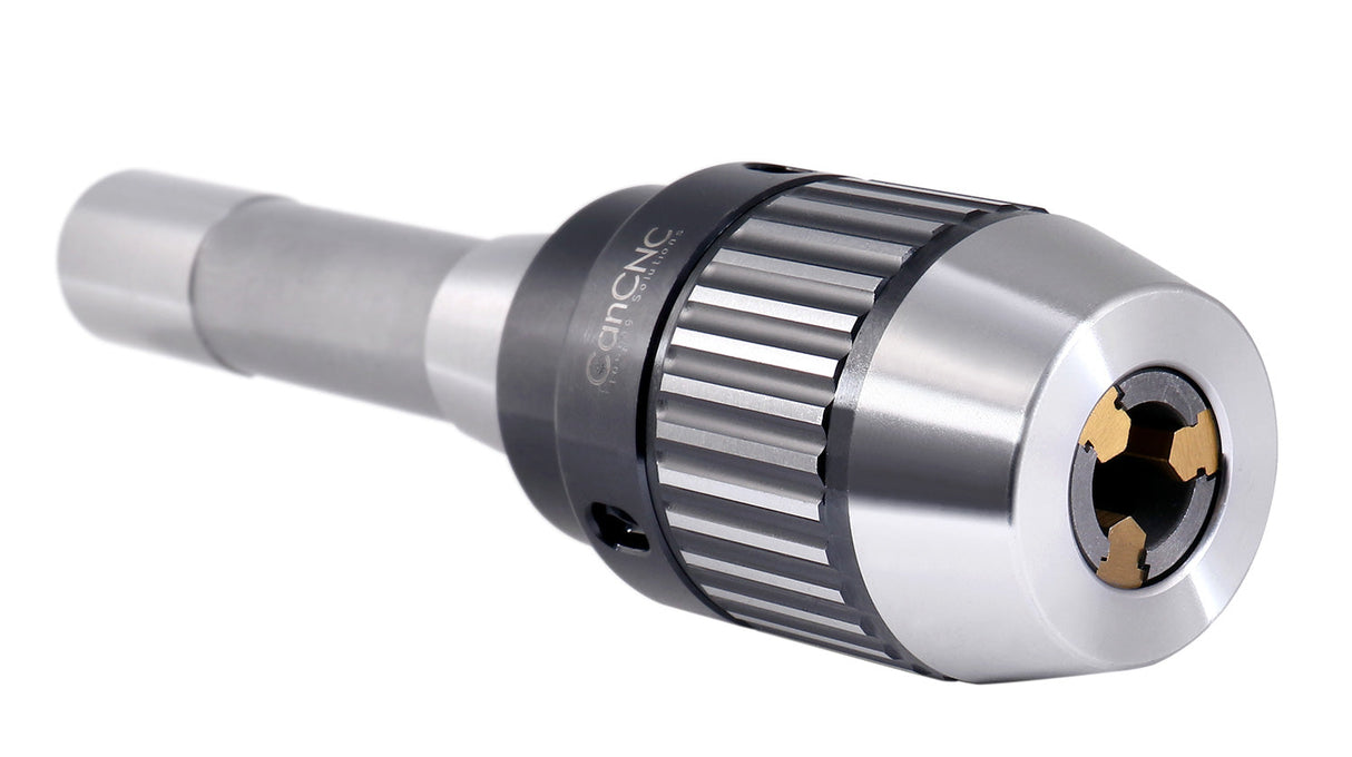 Precision Keyless Drill Chuck, Heavy-Duty with Integrated Shank, Titanium Jaws