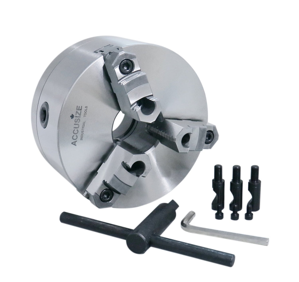 Two-Piece Reversible Jaws 3-Jaw Lathe Chucks, Direct Mount