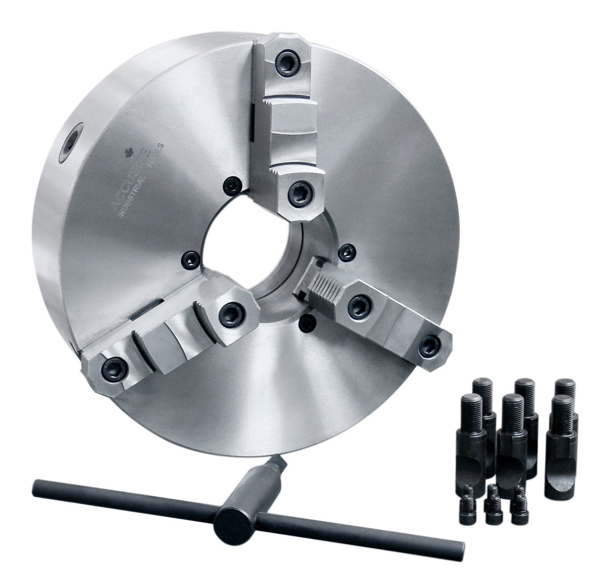 Two-Piece Reversible Jaws 3-Jaw Lathe Chucks, Direct Mount