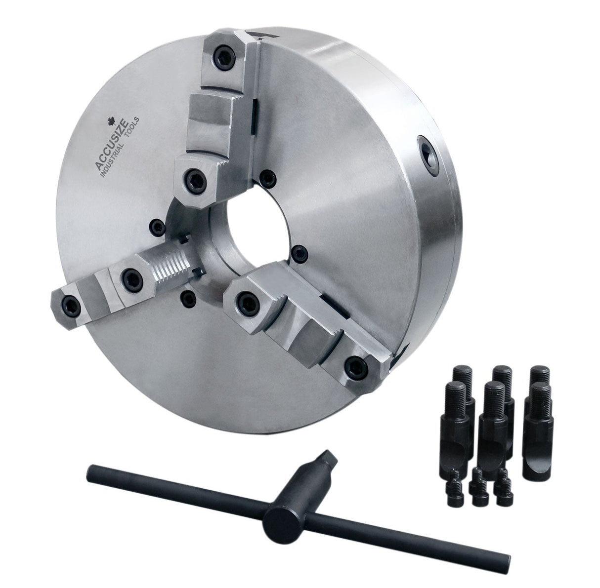 Two-Piece Reversible Jaws 3-Jaw Lathe Chucks, Direct Mount