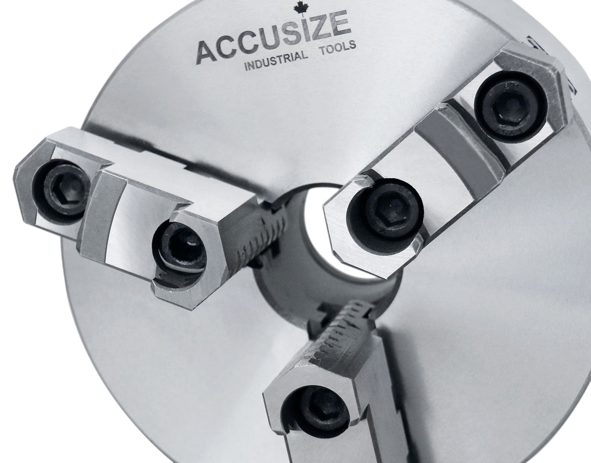 Two-Piece Reversible Jaw 3-Jaw Chucks, Plain Back