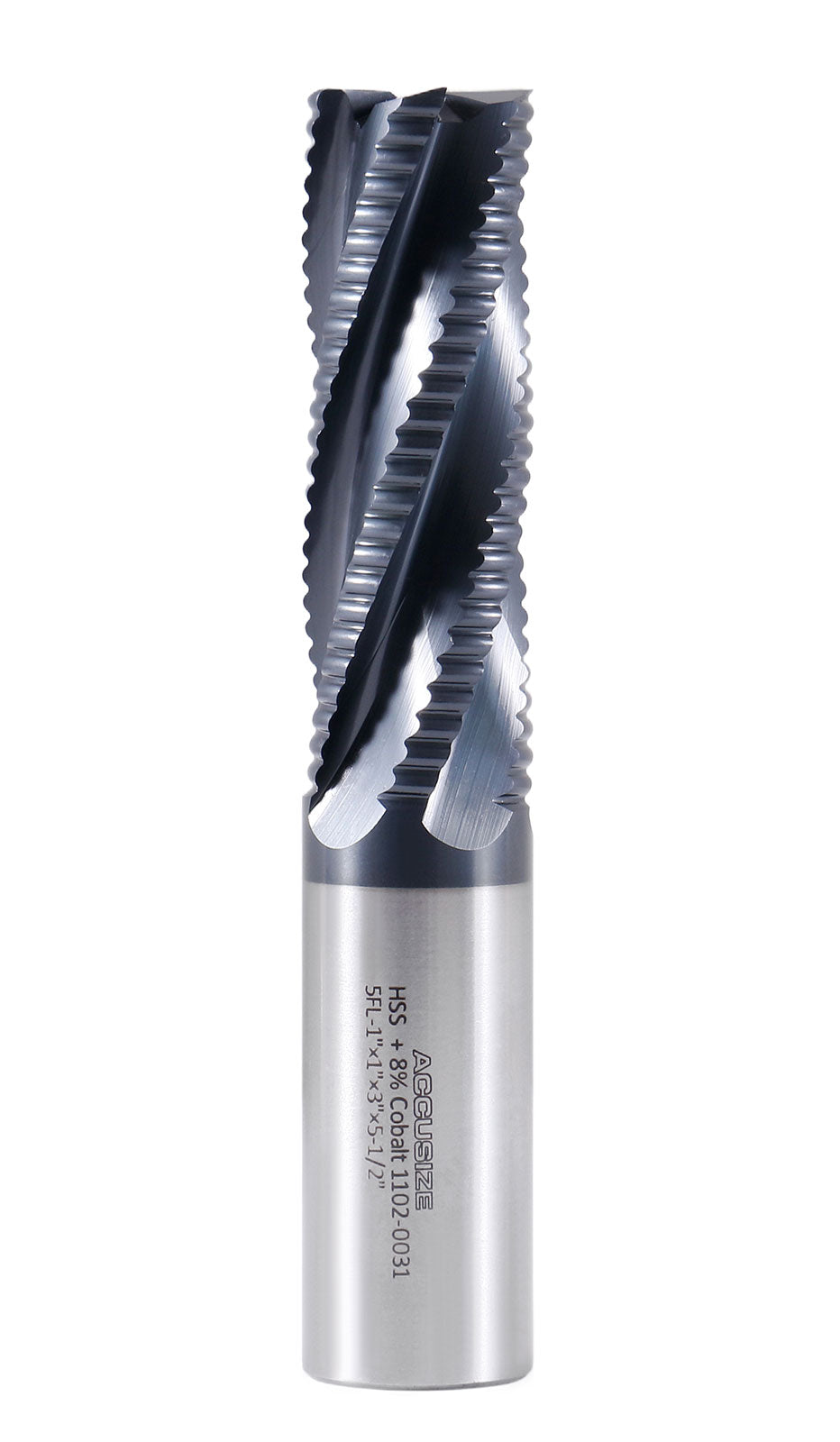 Standard Tooth, TiAlN Coated, M42-8% Cobalt Roughing End Mills