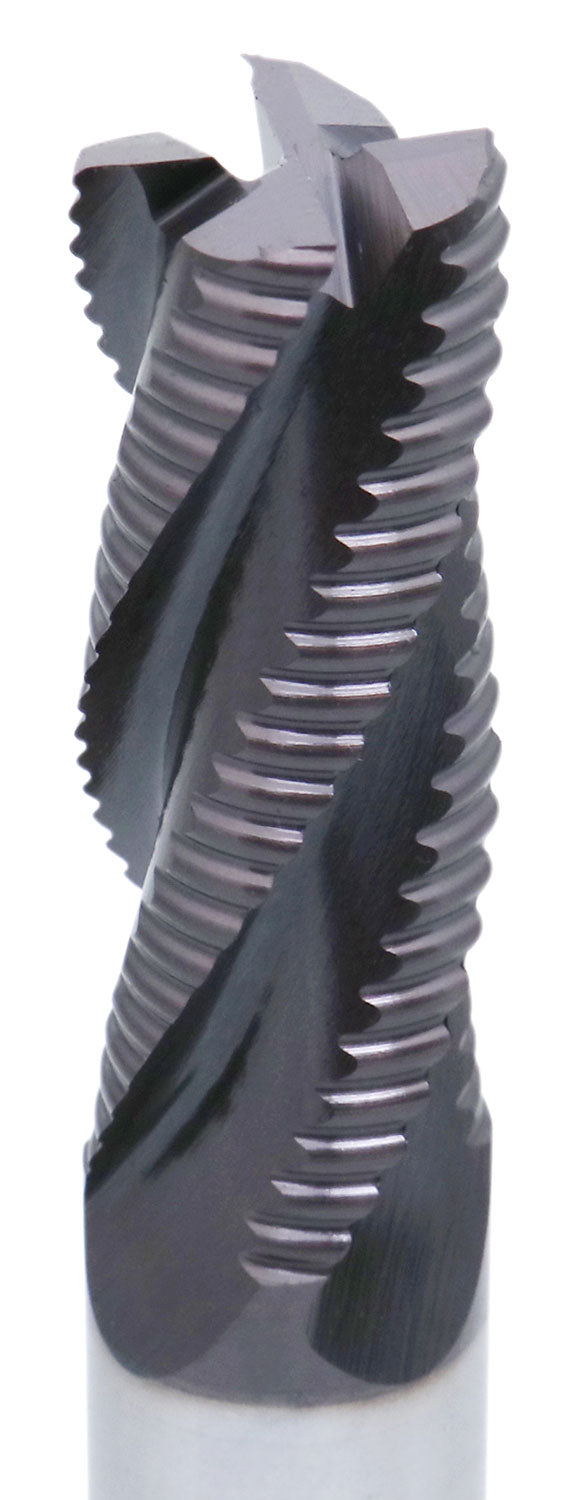 Standard Tooth, TiAlN Coated, M42-8% Cobalt Roughing End Mills