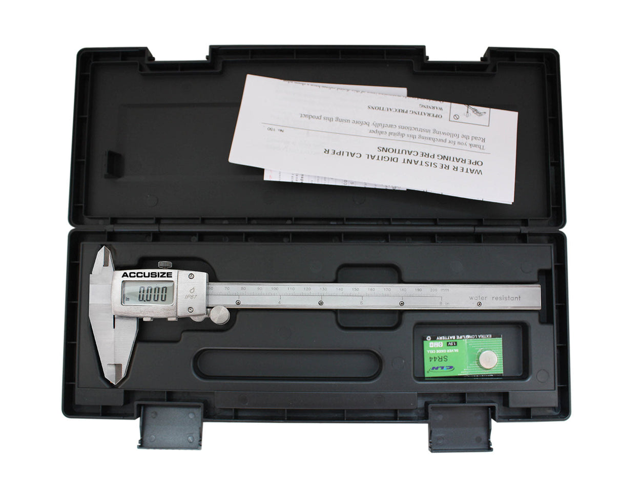 Water Resistant Electronic Digital Caliper, IP67 Metal Cover