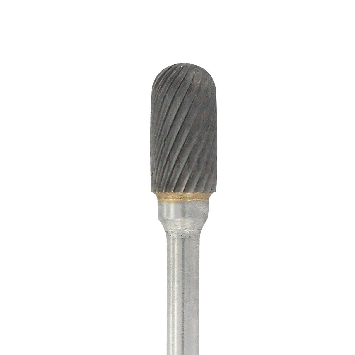 Carbide Head Burs - 1/8" Shank, 1/4" x 1/2" Cut, Rounded Cylinder