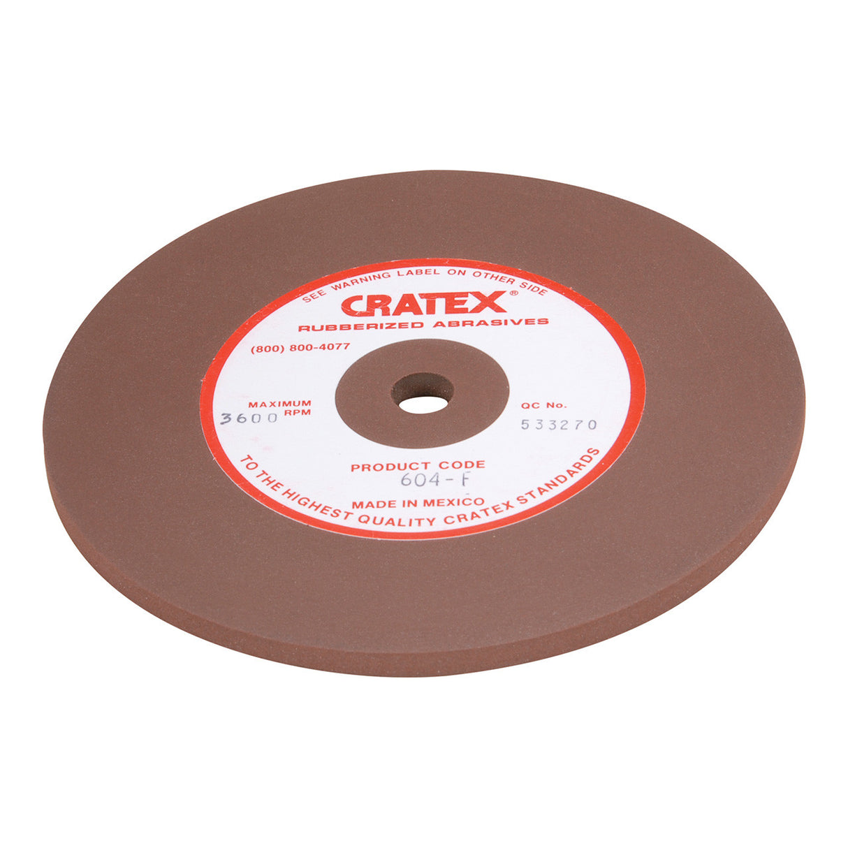 Cratex® Large Wheel, 6"x1/4" - 604
