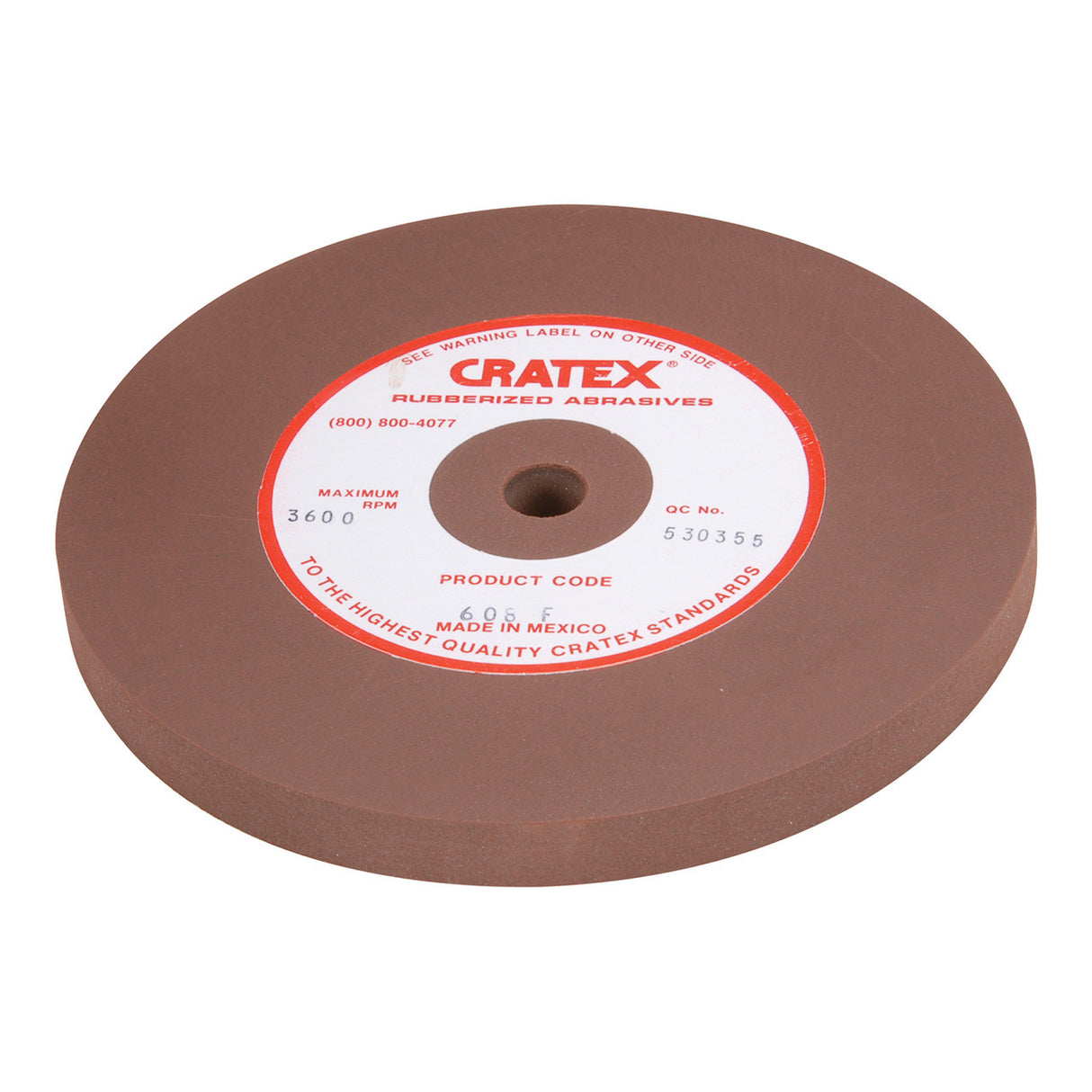 Cratex® Large Wheel, 6"x1/2" - 608
