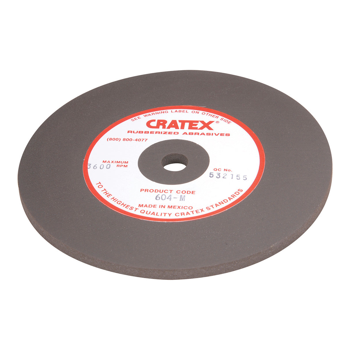 Cratex® Large Wheel, 6"x1/4" - 604
