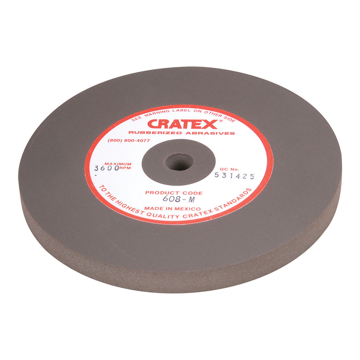 Cratex® Large Wheel, 6"x1/2" - 608