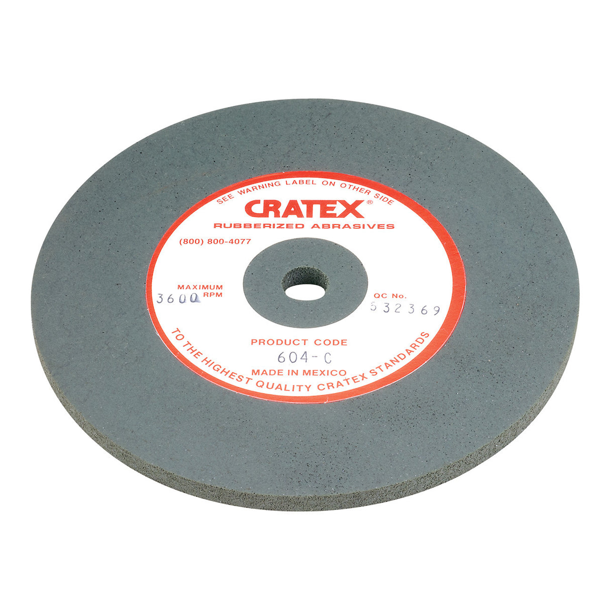 Cratex® Large Wheel, 6"x1/4" - 604