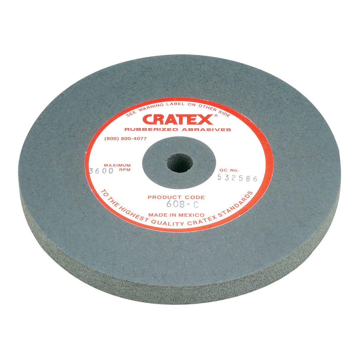Cratex® Large Wheel, 6"x1/2" - 608