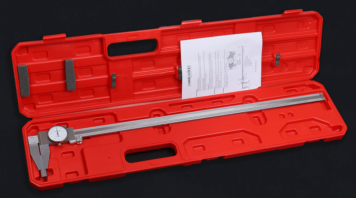 Heavy-Duty Dial Caliper, Stainless Steel