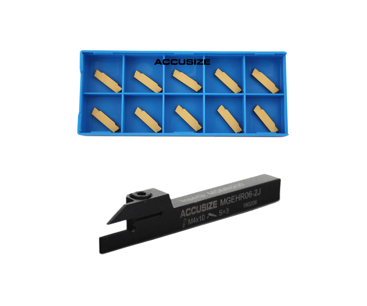 Indexable Cut-off Tool Holders with Carbide Inserts for Steel and Aluminum