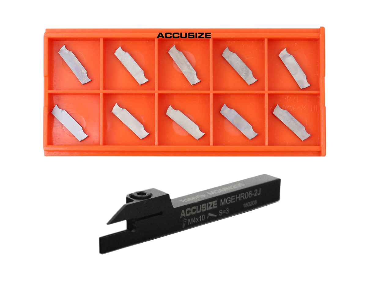 Indexable Cut-off Tool Holders with Carbide Inserts for Steel and Aluminum