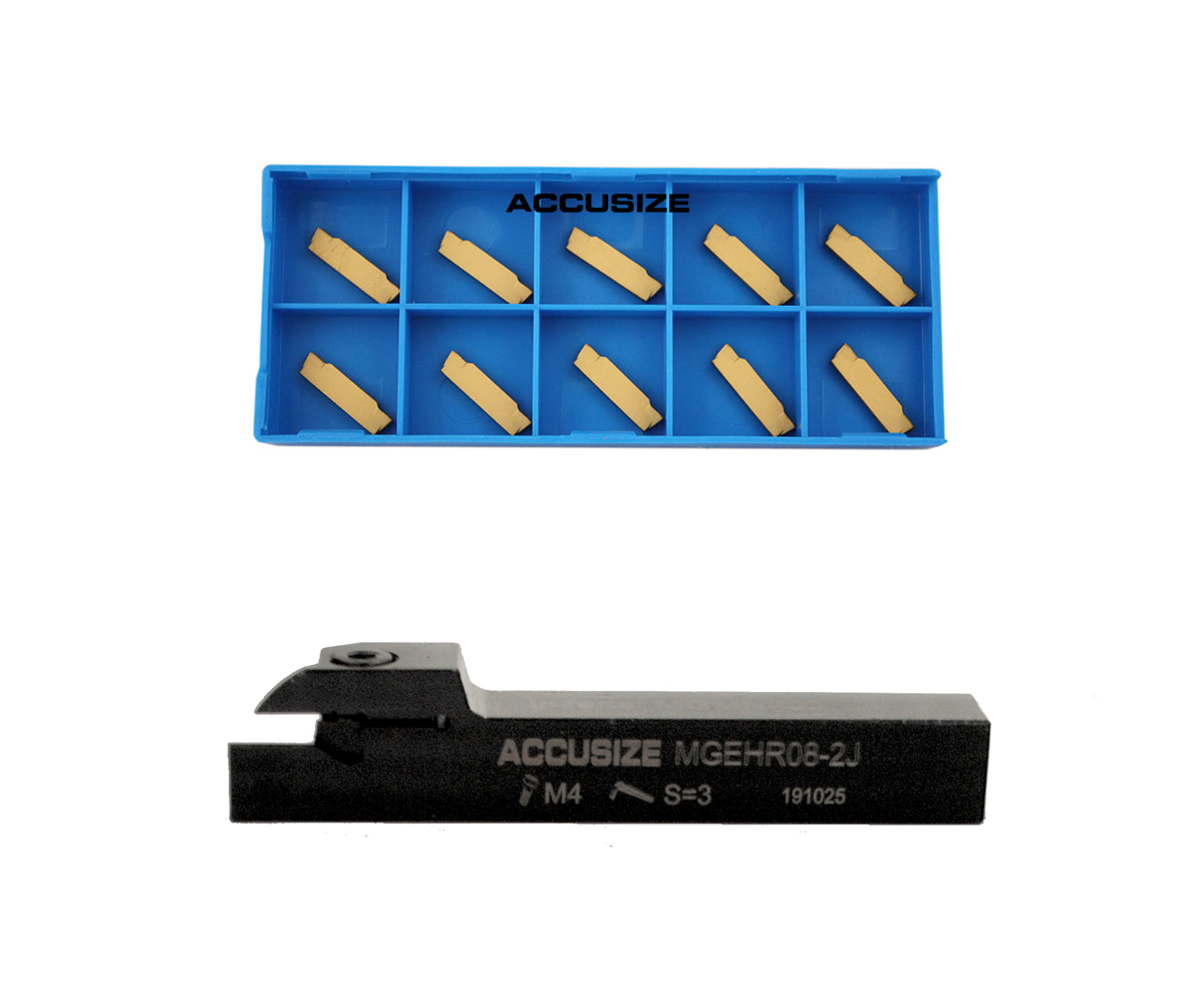 Indexable Cut-off Tool Holders with Carbide Inserts for Steel and Aluminum