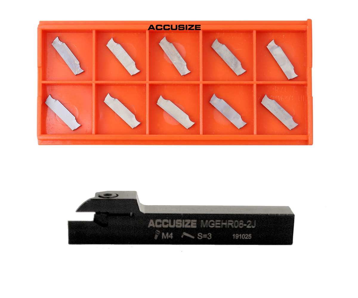 Indexable Cut-off Tool Holders with Carbide Inserts for Steel and Aluminum