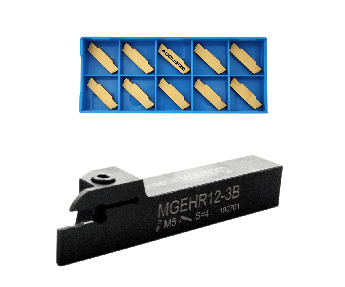 Indexable Cut-off Tool Holders with Carbide Inserts for Steel and Aluminum