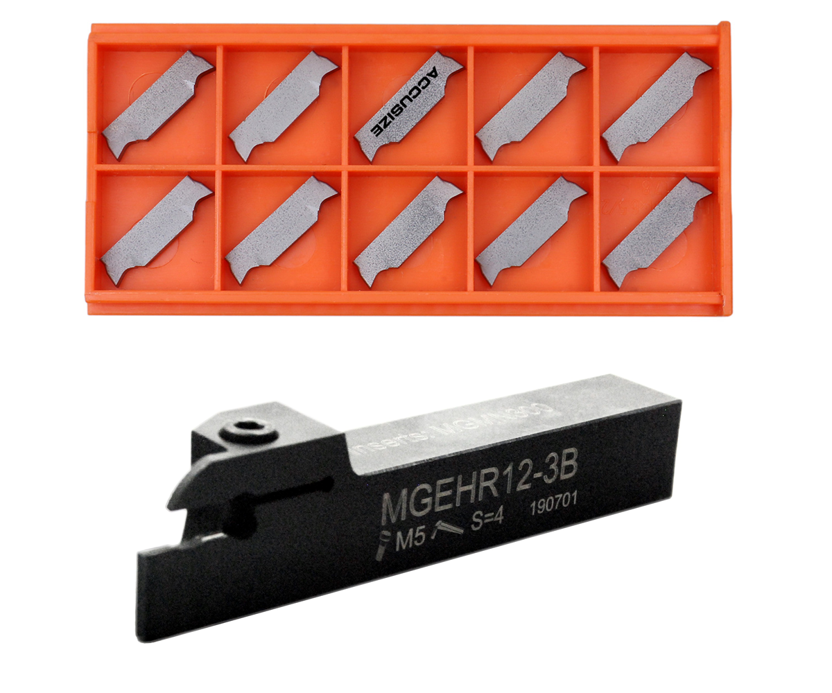 Indexable Cut-off Tool Holders with Carbide Inserts for Steel and Aluminum