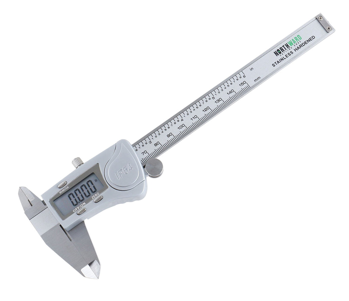 Electronic Digital Caliper Extra-Large LCD, Metal Cover, Stainless Steel, IP54 Water Resistant