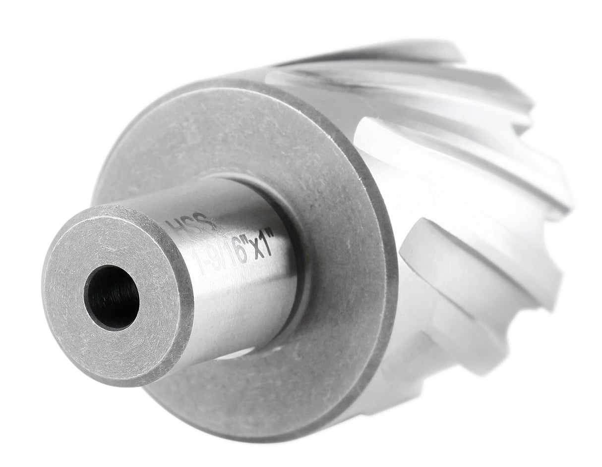 1" Cutting Depth, H.S.S. Annular Cutters, with 3/4" or 1-1/4" Weldon Shank, CBN Ground, ANSI STANDARD