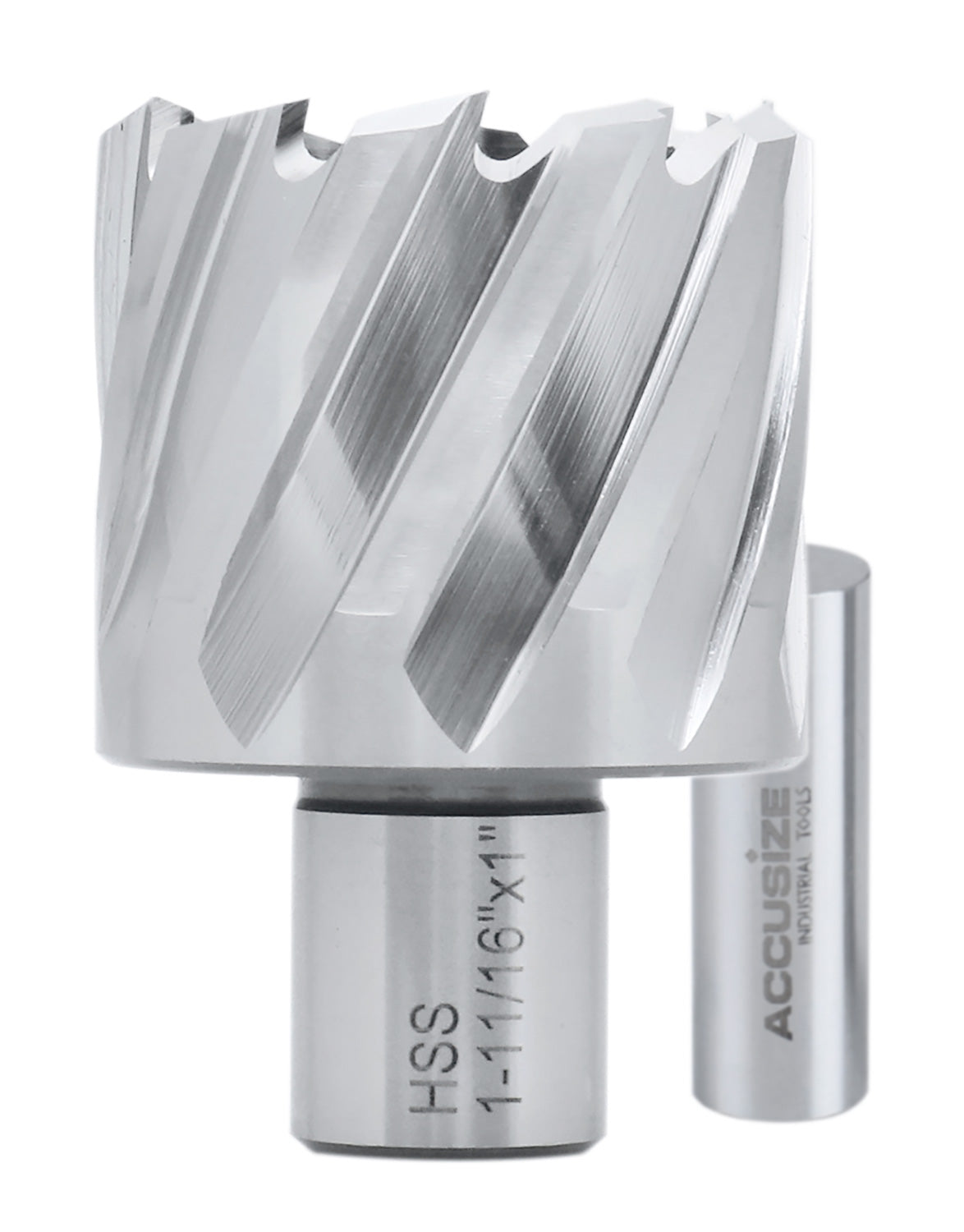 1" Cutting Depth, H.S.S. Annular Cutters, with 3/4" or 1-1/4" Weldon Shank, CBN Ground, ANSI STANDARD