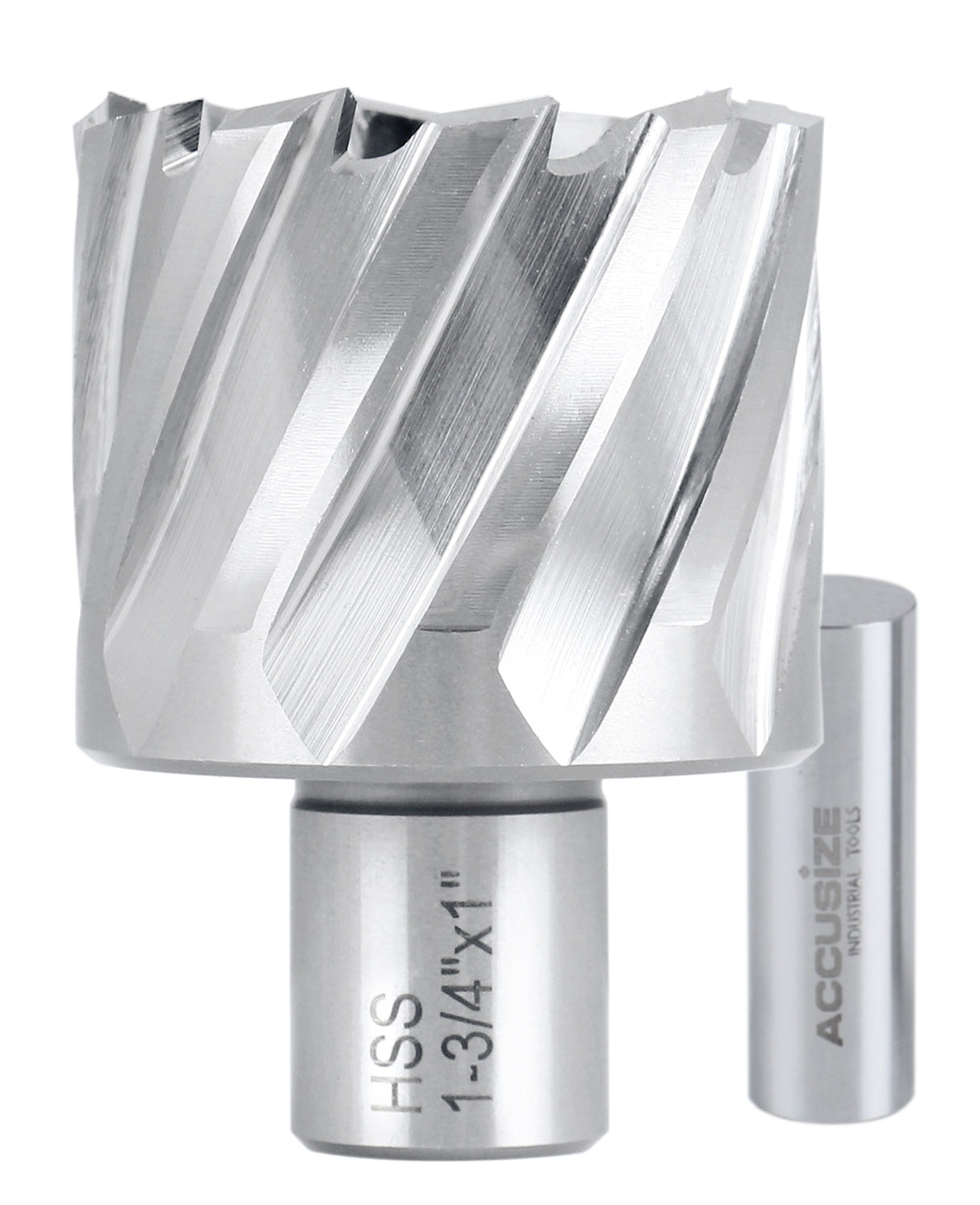 1" Cutting Depth, H.S.S. Annular Cutters, with 3/4" or 1-1/4" Weldon Shank, CBN Ground, ANSI STANDARD