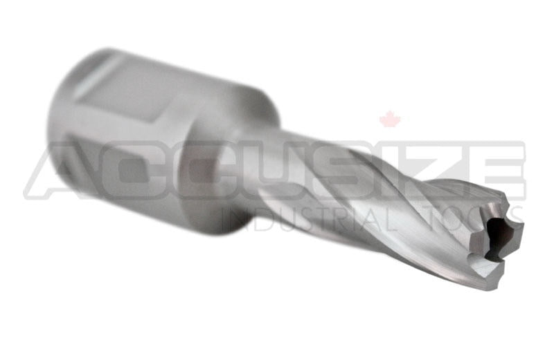 1" Cutting Depth, H.S.S. Annular Cutters, with 3/4" or 1-1/4" Weldon Shank, CBN Ground, ANSI STANDARD