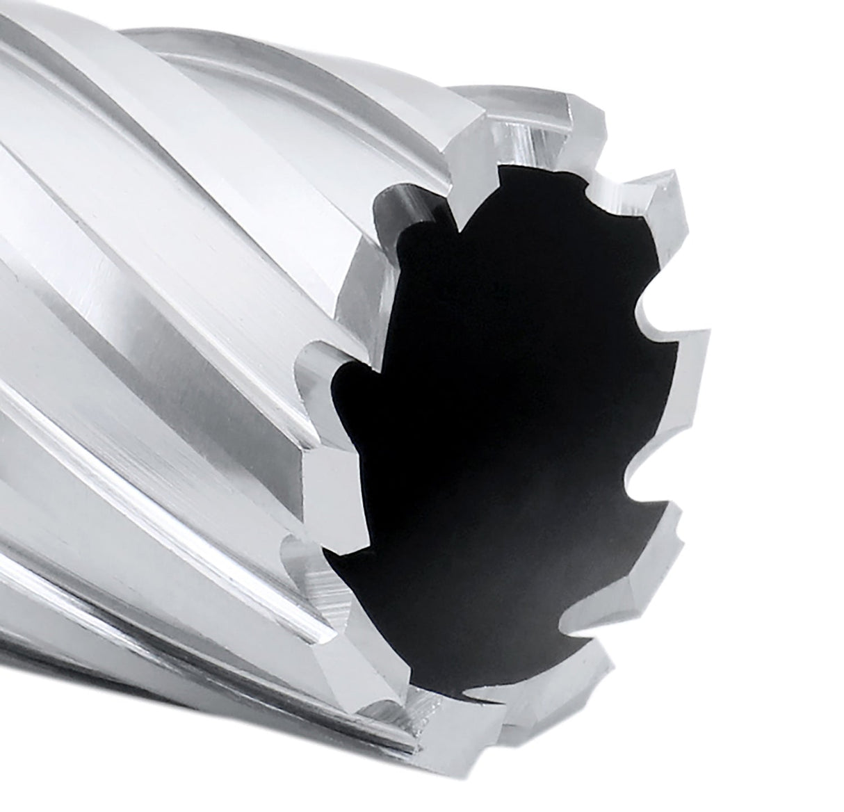 2" Cutting Depth, H.S.S. Annular Cutters with 3/4" or 1-1/4" Weldon Shank, CBN Ground, ANSI Standard