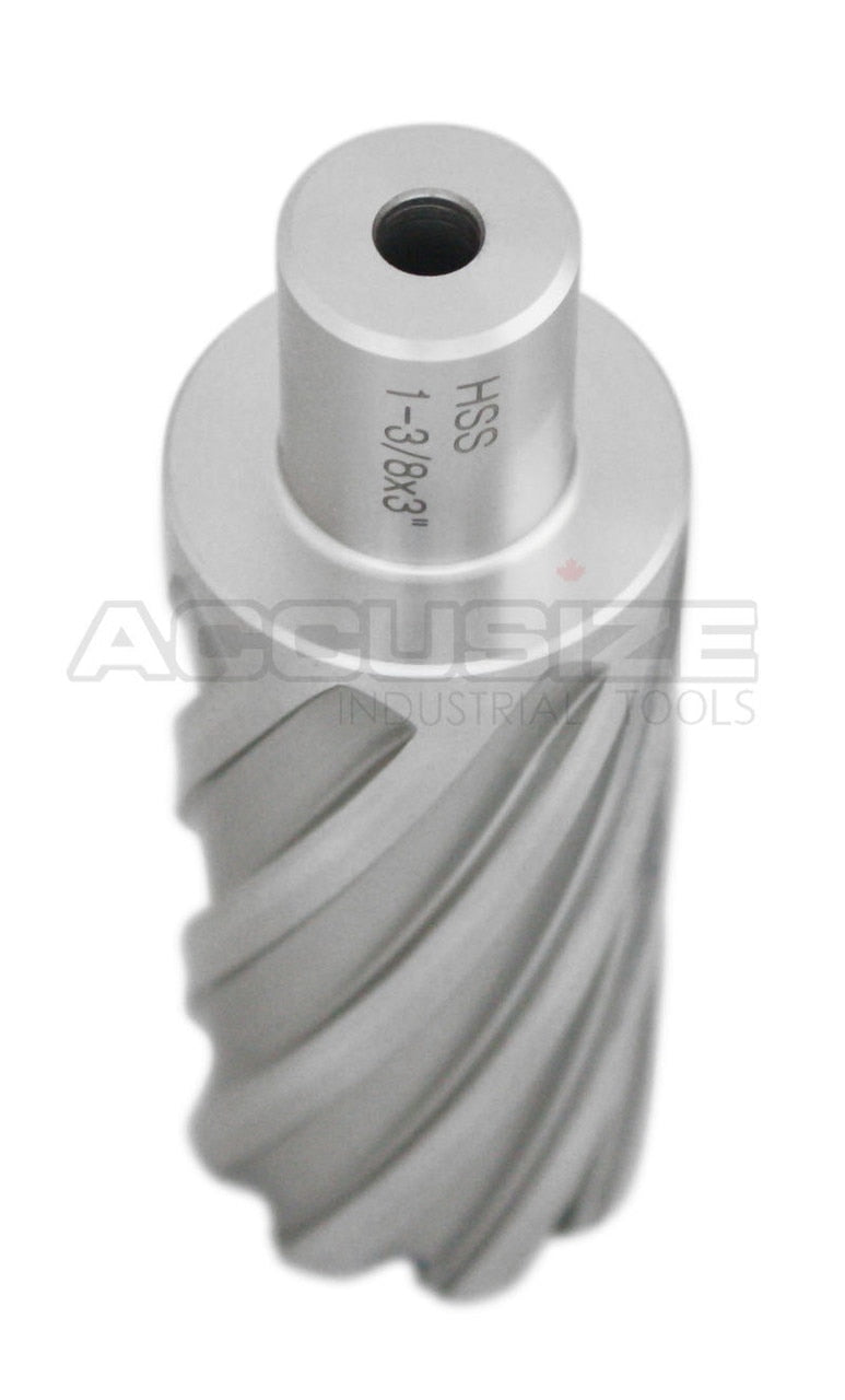 3" Cutting Depth, H.S.S. Annular Cutters with 3/4" Weldon Shank, CBN Ground, ANSI Standard