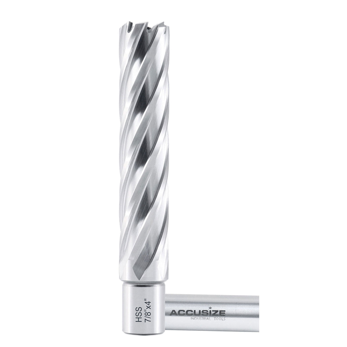 4" Cutting Depth, H.S.S. Annular Cutters with 3/4" Weldon Shank, CBN Ground, ANSI Standard