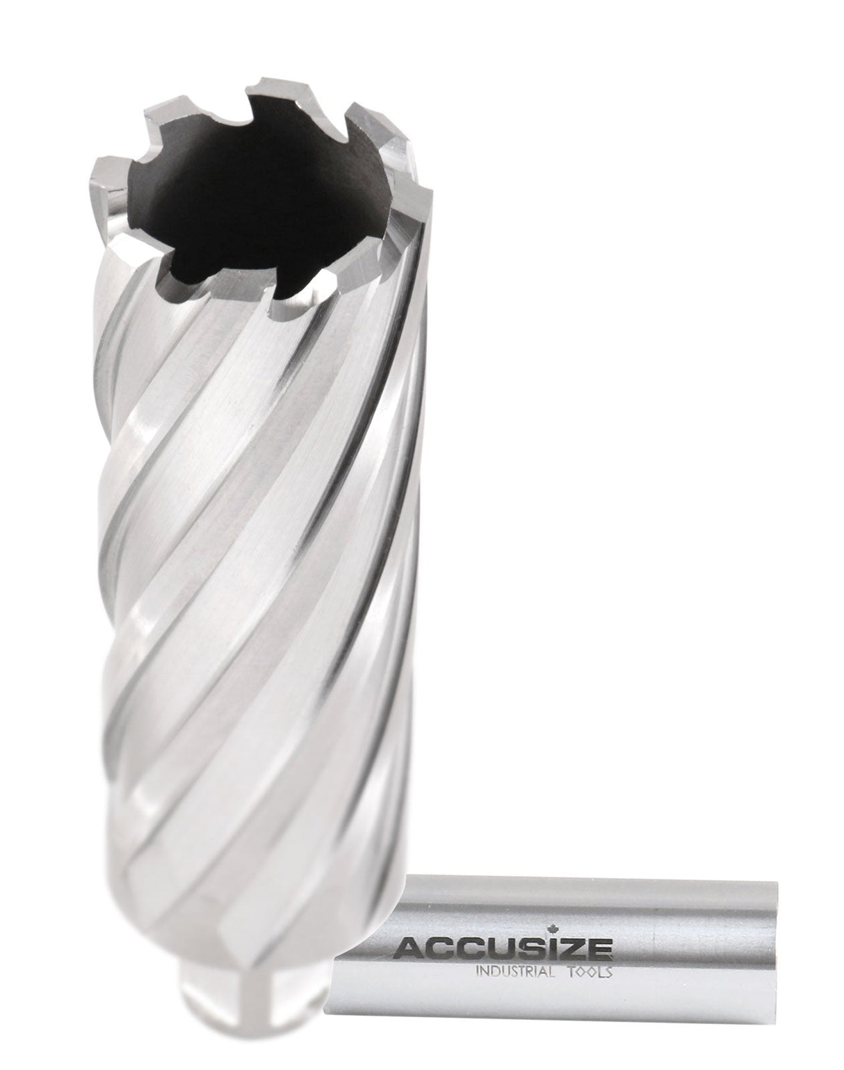 4" Cutting Depth, H.S.S. Annular Cutters with 3/4" Weldon Shank, CBN Ground, ANSI Standard