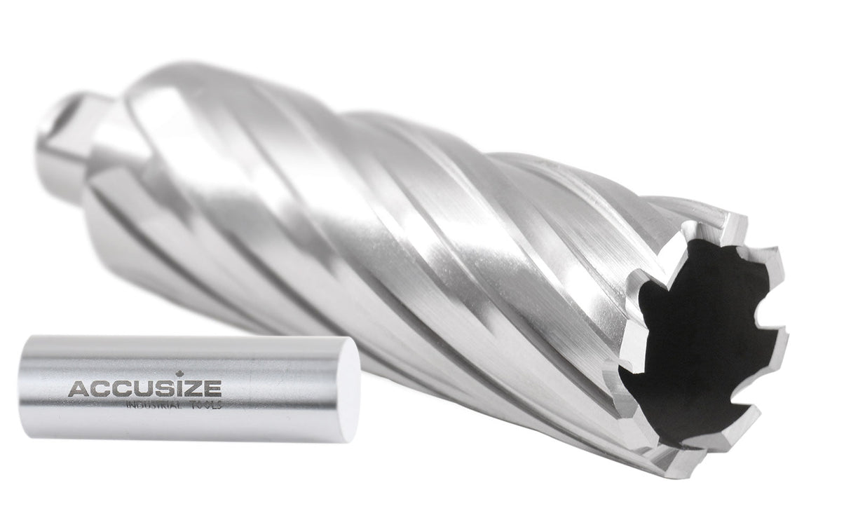 4" Cutting Depth, H.S.S. Annular Cutters with 3/4" Weldon Shank, CBN Ground, ANSI Standard