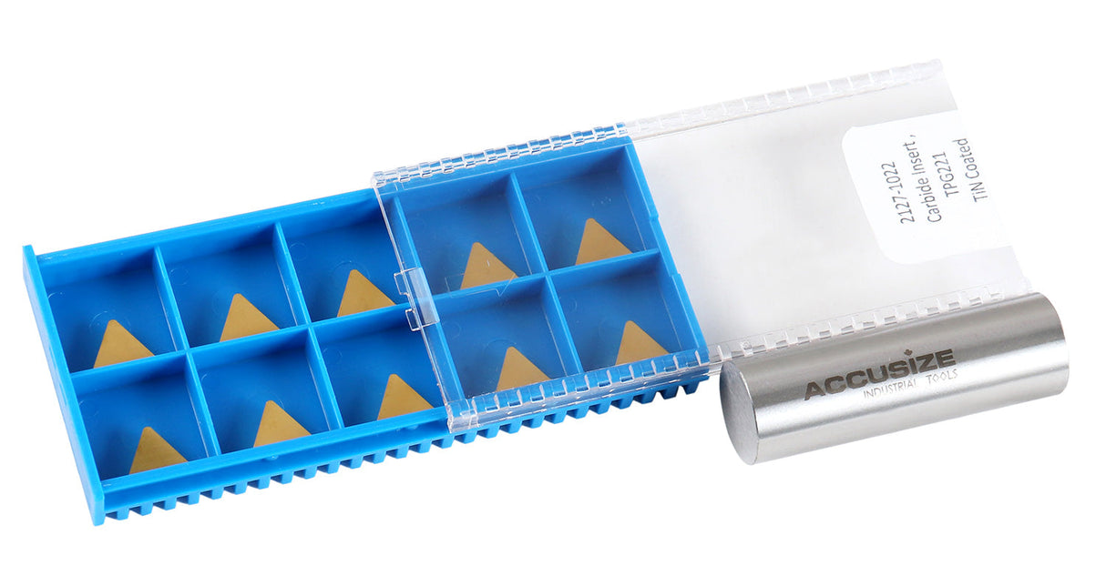 TPG, TiN Coated Carbide Inserts, 10 Pcs/Set