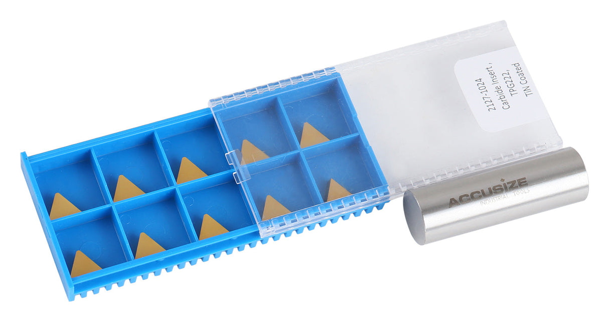 TPG, TiN Coated Carbide Inserts, 10 Pcs/Set