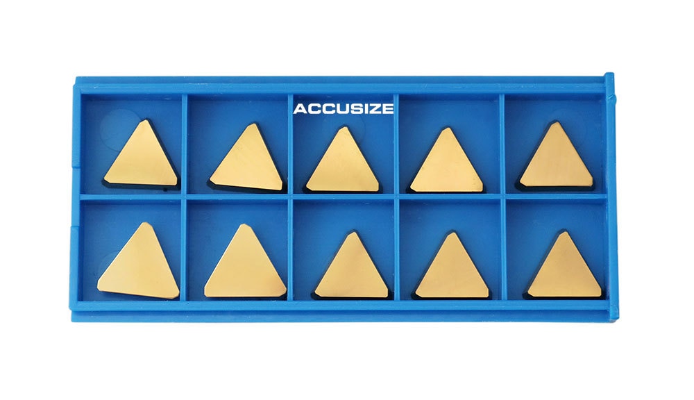 TPG, TiN Coated Carbide Inserts, 10 Pcs/Set