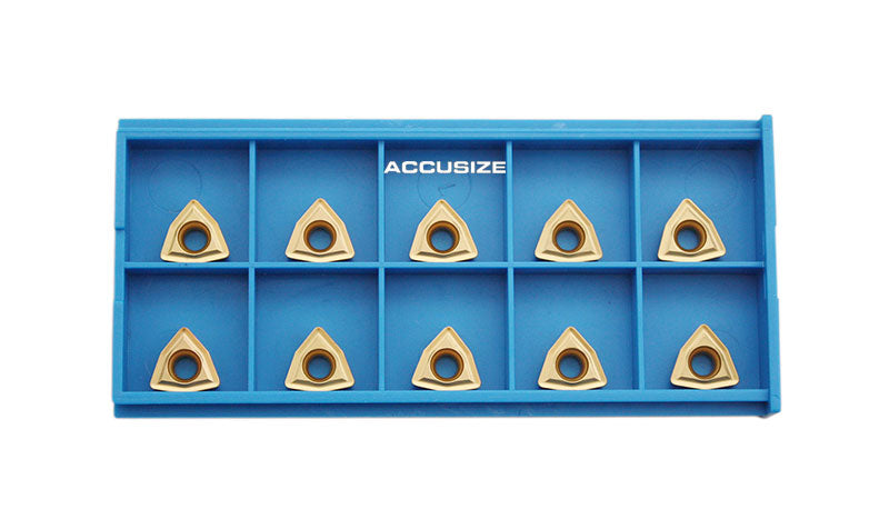 WCMT Inserts, Carbide, TiN Coated, 10 Pcs/Set