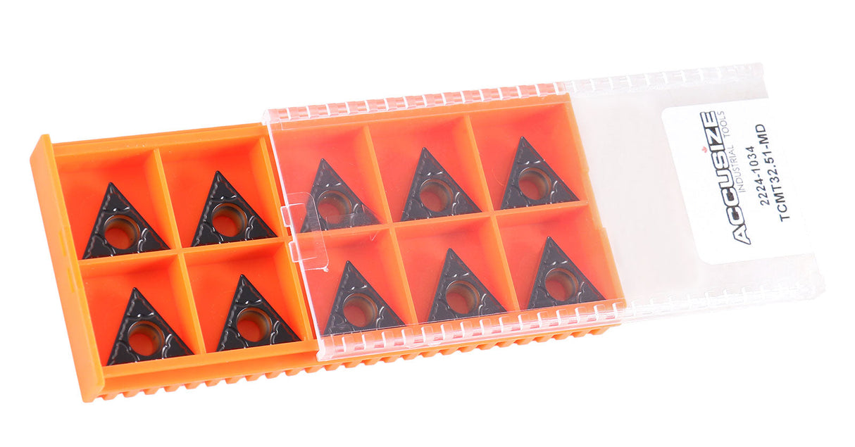 Carbide inserts, CVD Coating, TCMT, Black/Yellow, 10 ps/box