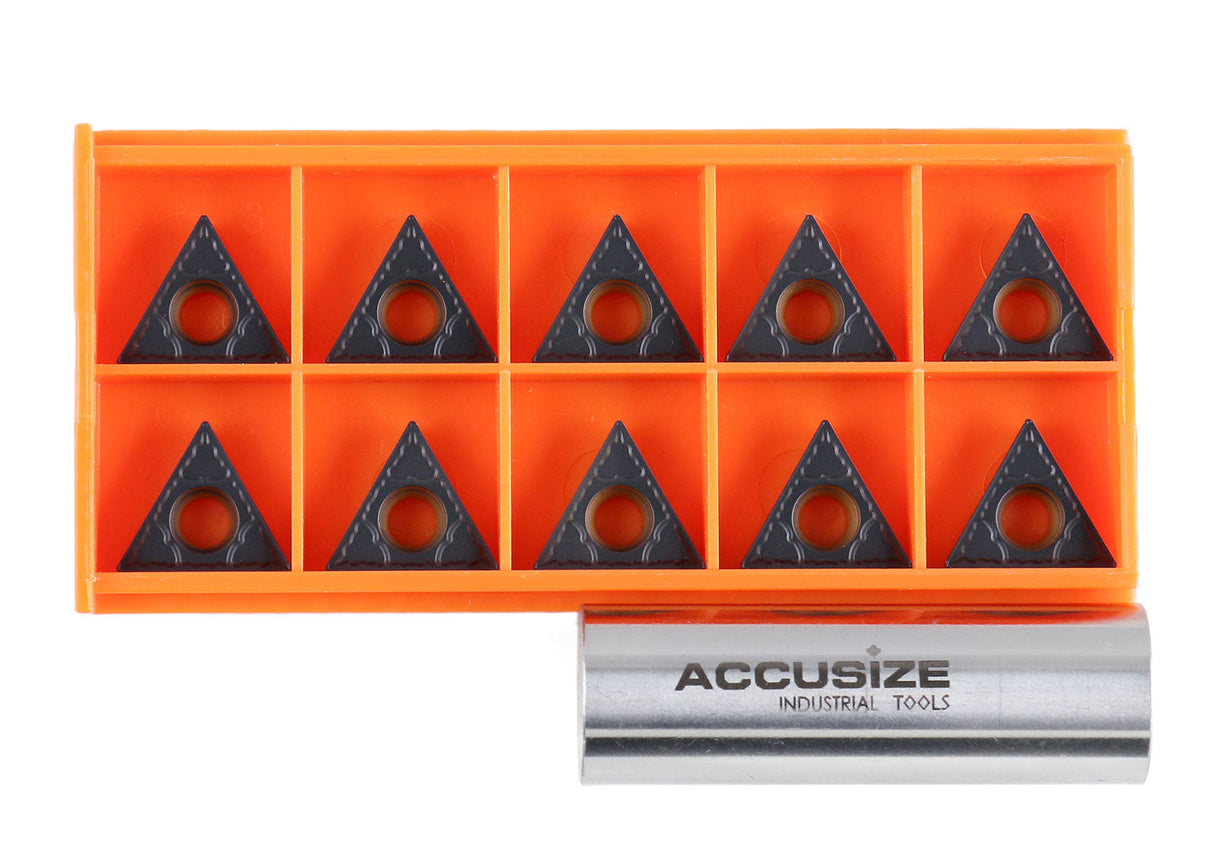 Carbide inserts, CVD Coating, TCMT, Black/Yellow, 10 ps/box