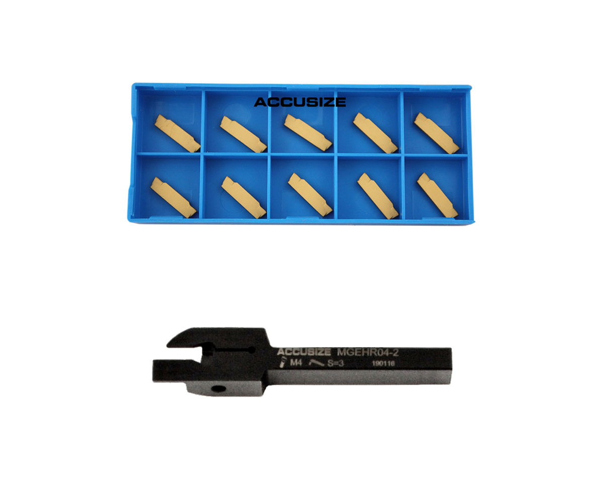 Indexable Cut-off Tool Holders with Carbide Inserts for Steel and Aluminum