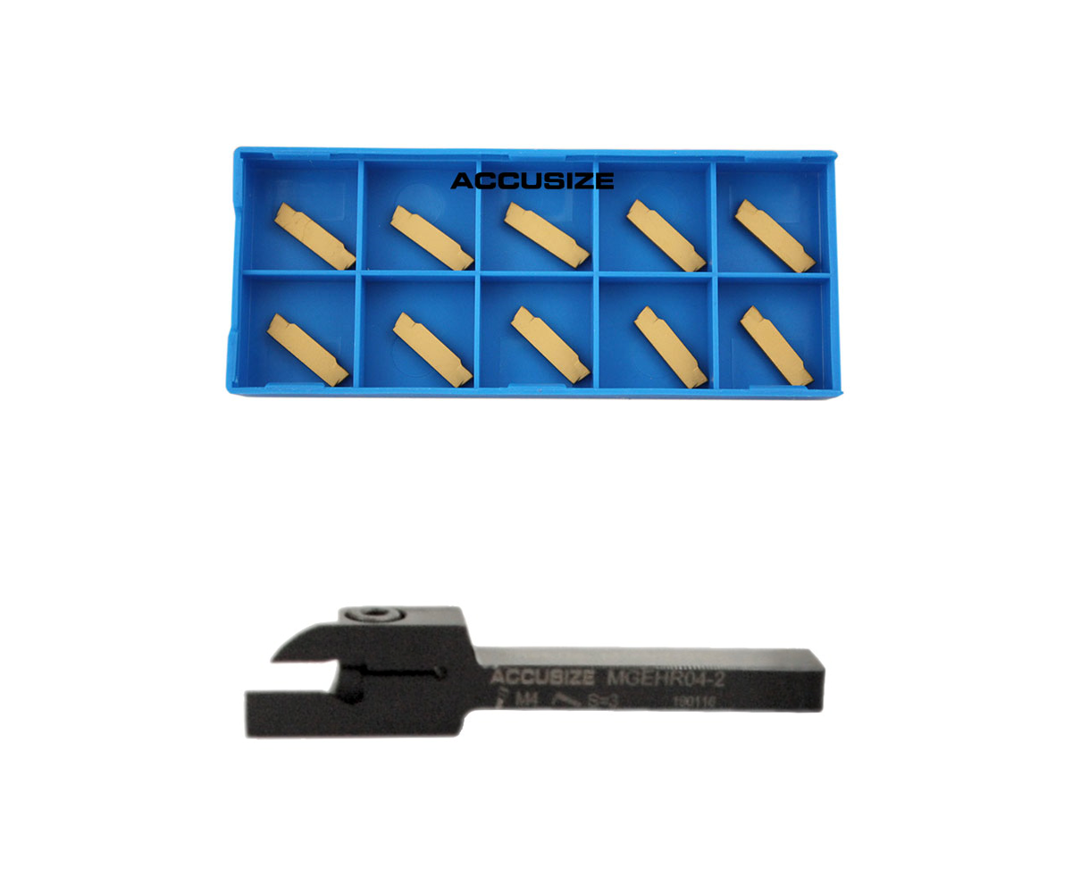 Indexable Cut-off Tool Holders with Carbide Inserts for Steel and Aluminum