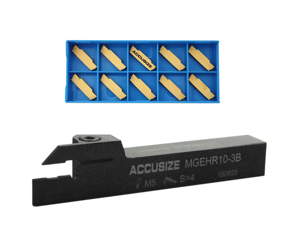 Indexable Cut-off Tool Holders with Carbide Inserts for Steel and Aluminum