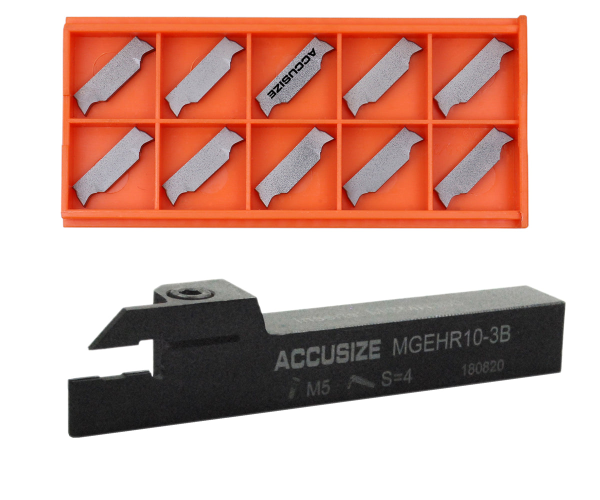 Indexable Cut-off Tool Holders with Carbide Inserts for Steel and Aluminum